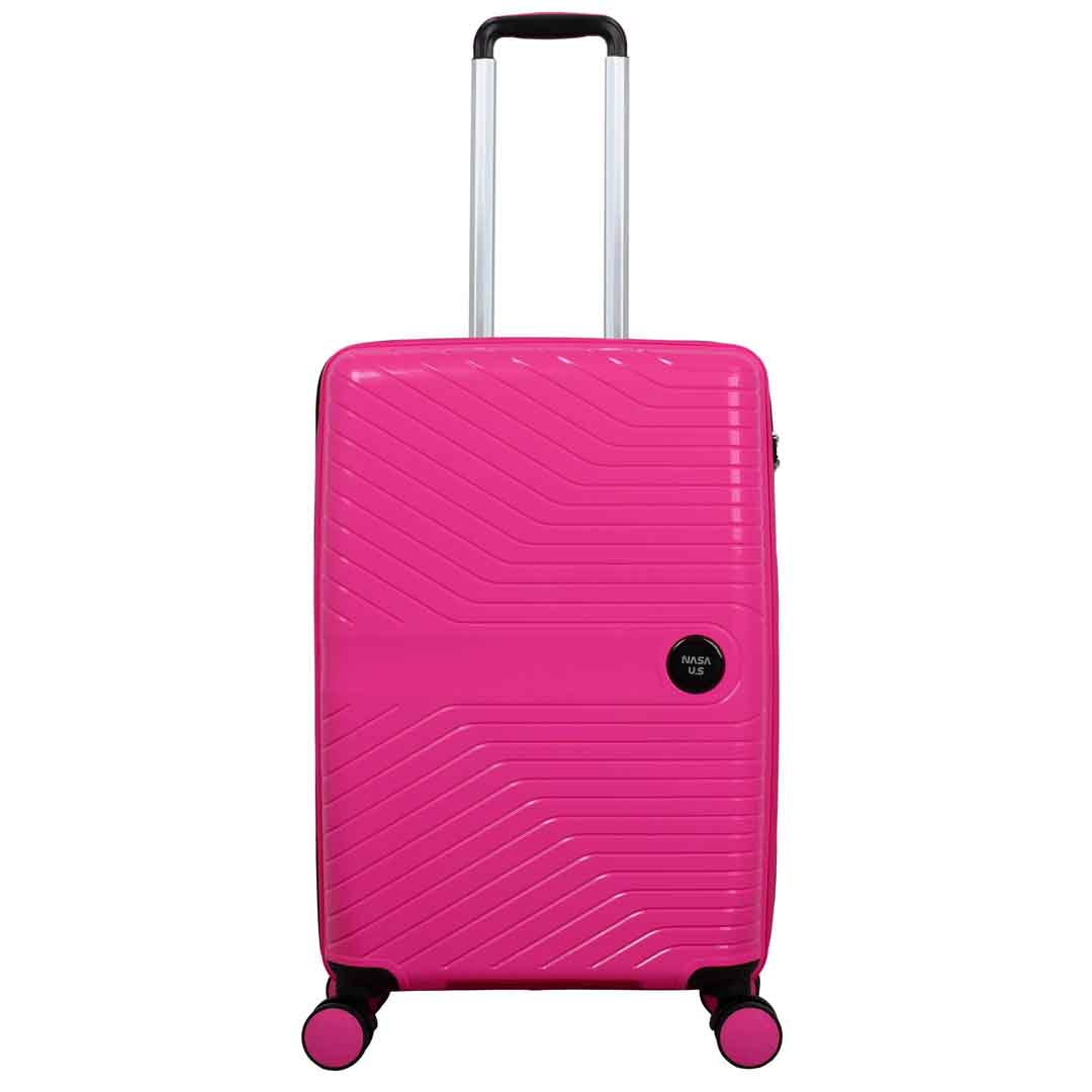 NASA U.S Gen-z 3 lü Fuşya Valiz Seti (Büyük+Orta+Kabin)