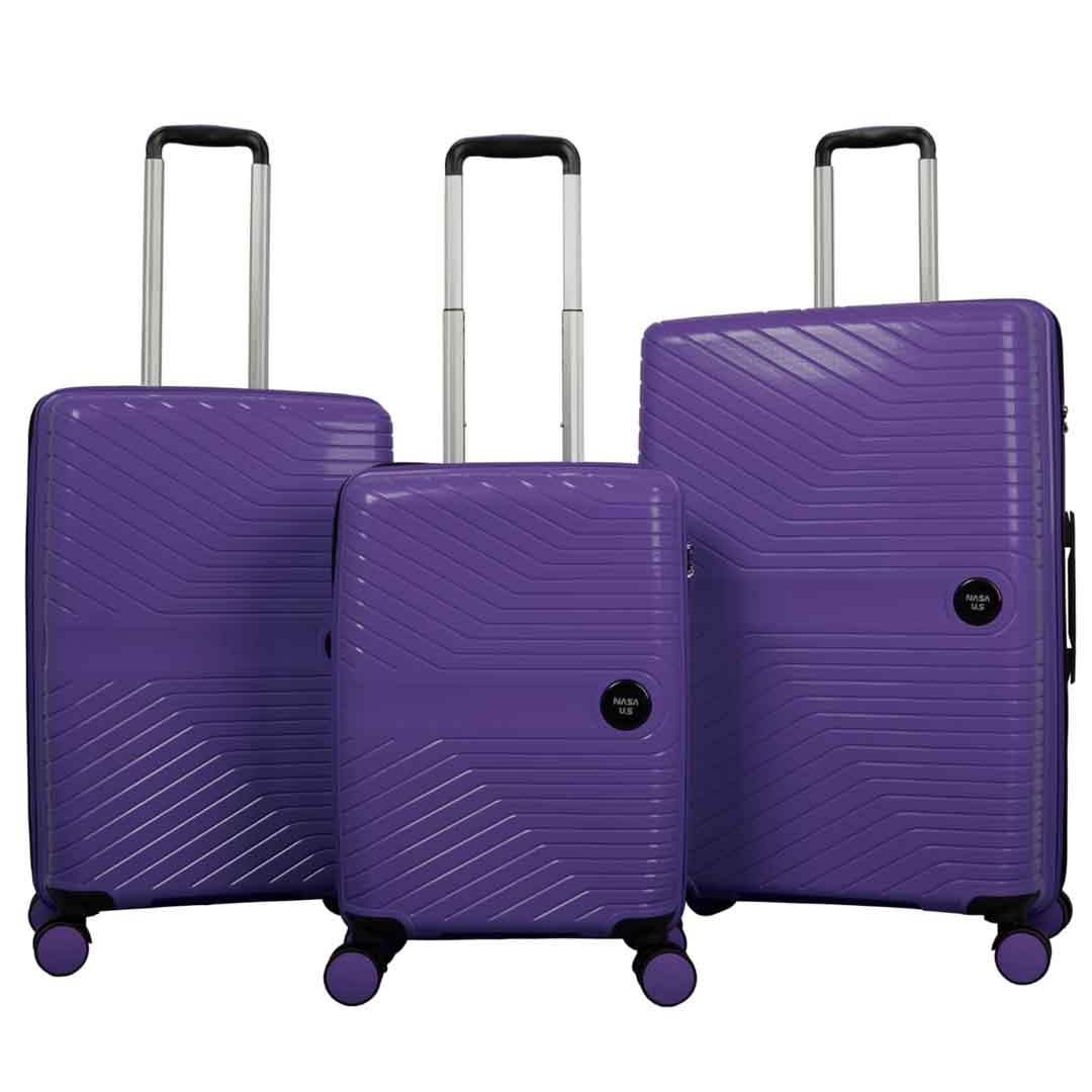 NASA U.S Gen-z 3 lü Mor Valiz Seti (Büyük+Orta+Kabin) NASA U.S Gen-z 3 lü Mor Valiz Seti (Büyük+Orta+Kabin)