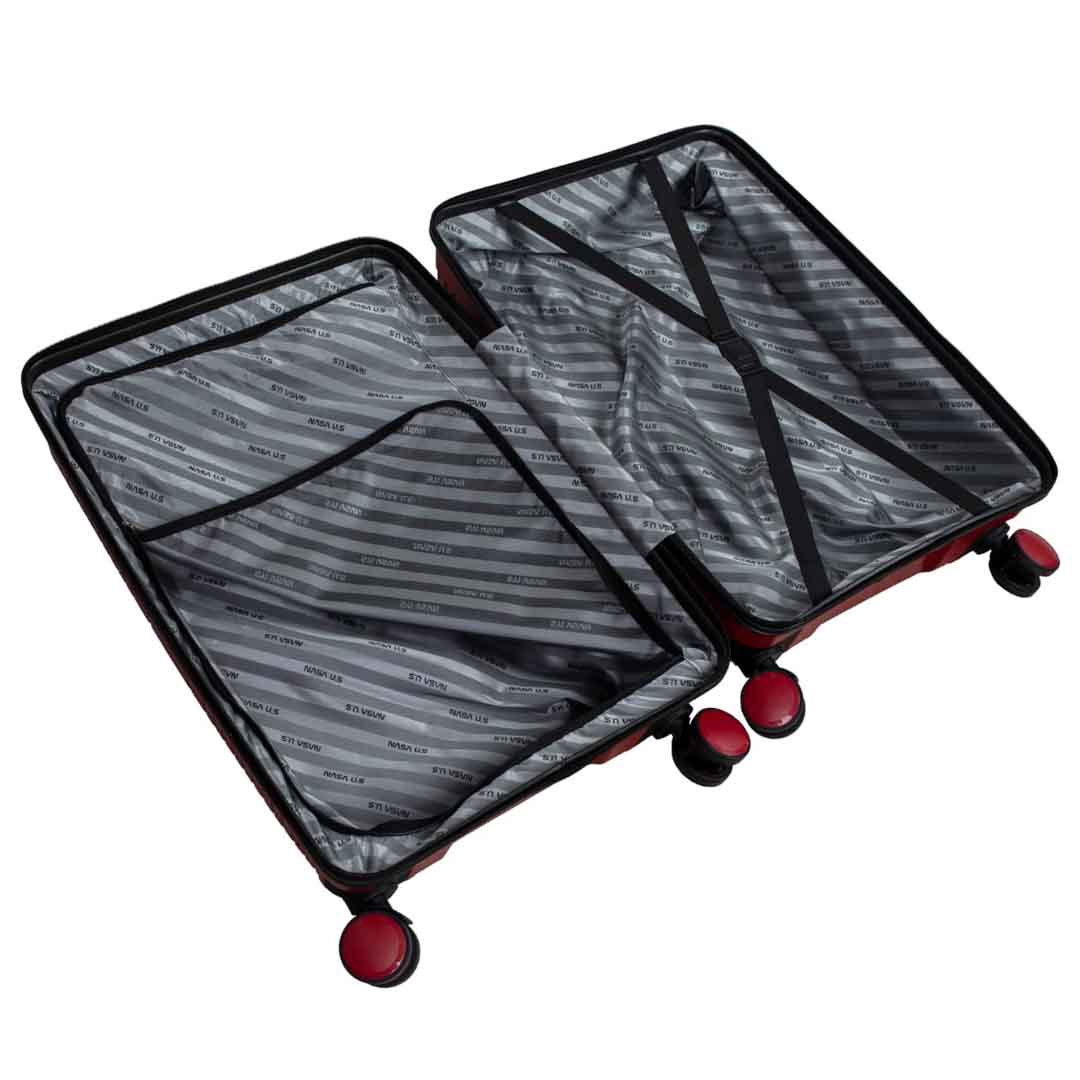 NASA U.S Gen-z 3 lü Mor Valiz Seti (Büyük+Orta+Kabin) NASA U.S Gen-z 3 lü Mor Valiz Seti (Büyük+Orta+Kabin)