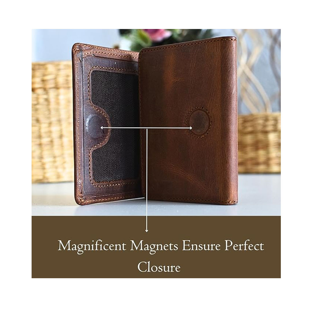 REWİNA 9008 %100 Hakiki Deri Cüzdan Mıknatıslı Erkek Cüzdan