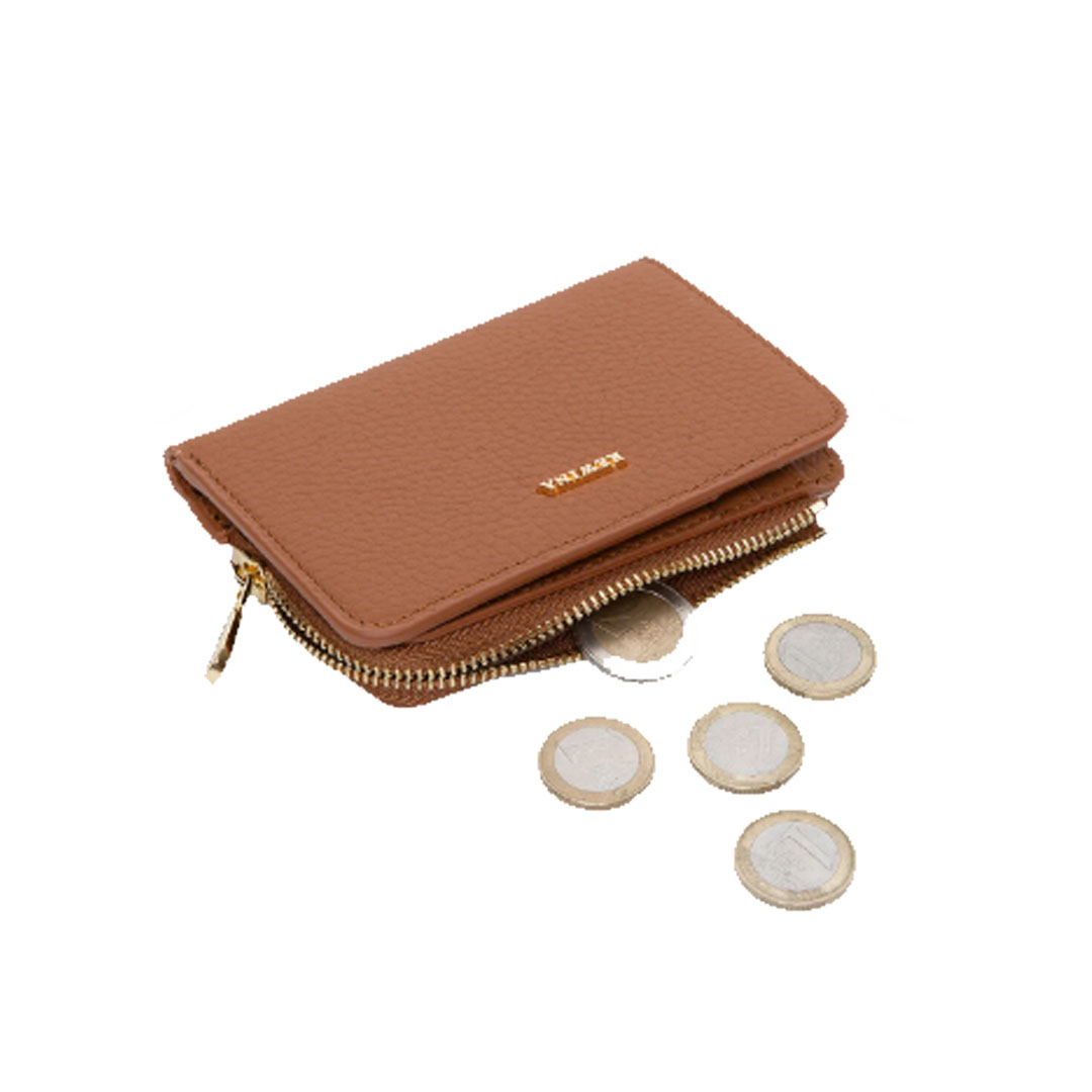 REWİNA 9110 Hakiki Deri Mıknatıslı Kadın Cüzdan Portföy Kahve