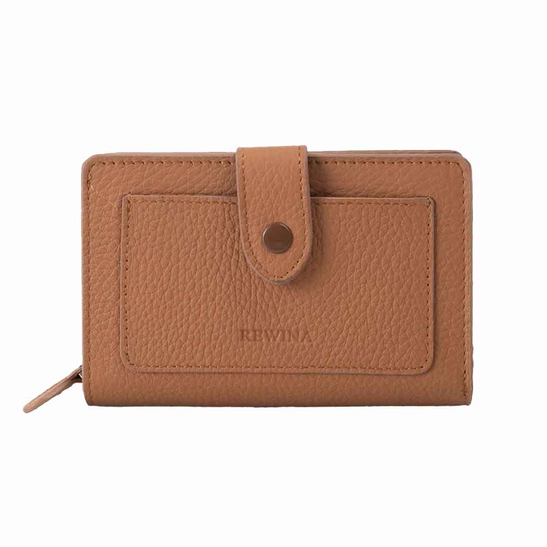 REWİNA 9729 Hakiki Deri BayanCüzdan Portföy Kahve