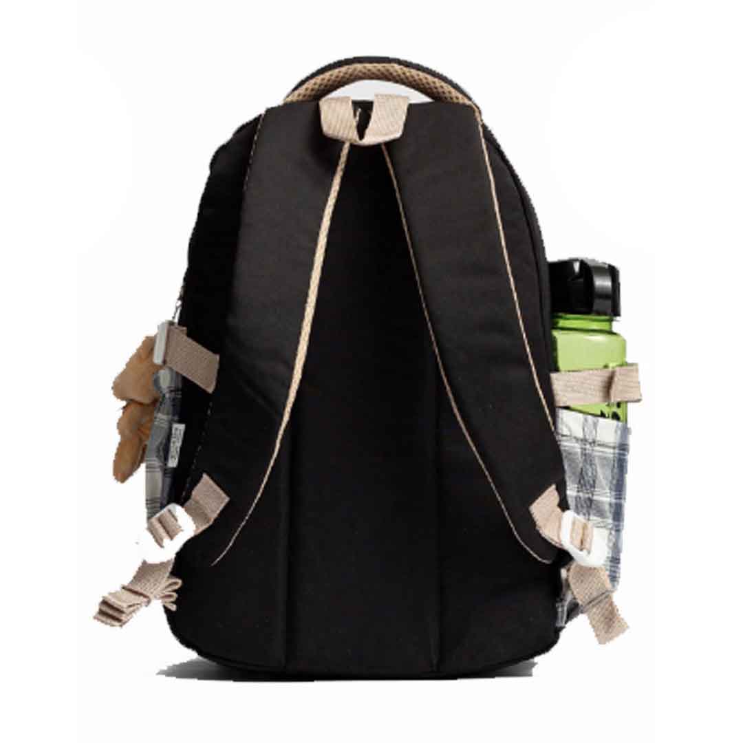 Relaxion 1396 3'lü Set İlkokul çantası Kalemlikli Beslenme Çantalı Sırt EKOSE SİYAH