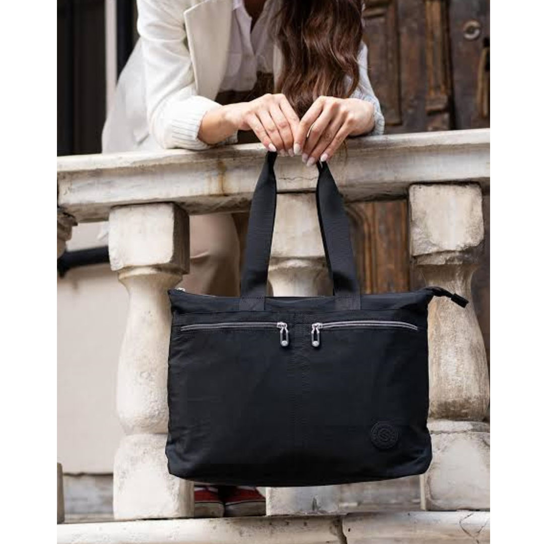 Sanmorris 6 Gözlü Kullanışlı Suya Dayanıklı Paraşüt Kumaş Büyük Boy El Ve Omuz Çantası