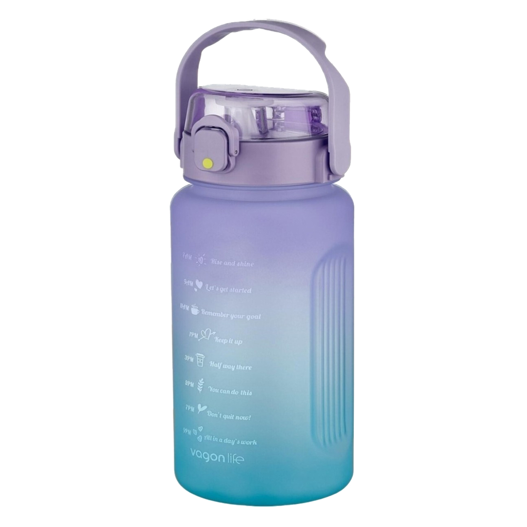 Vagonlife 1500 Ml Pipetli / pipetsiz Motivasyon 2213 Mor Mavi