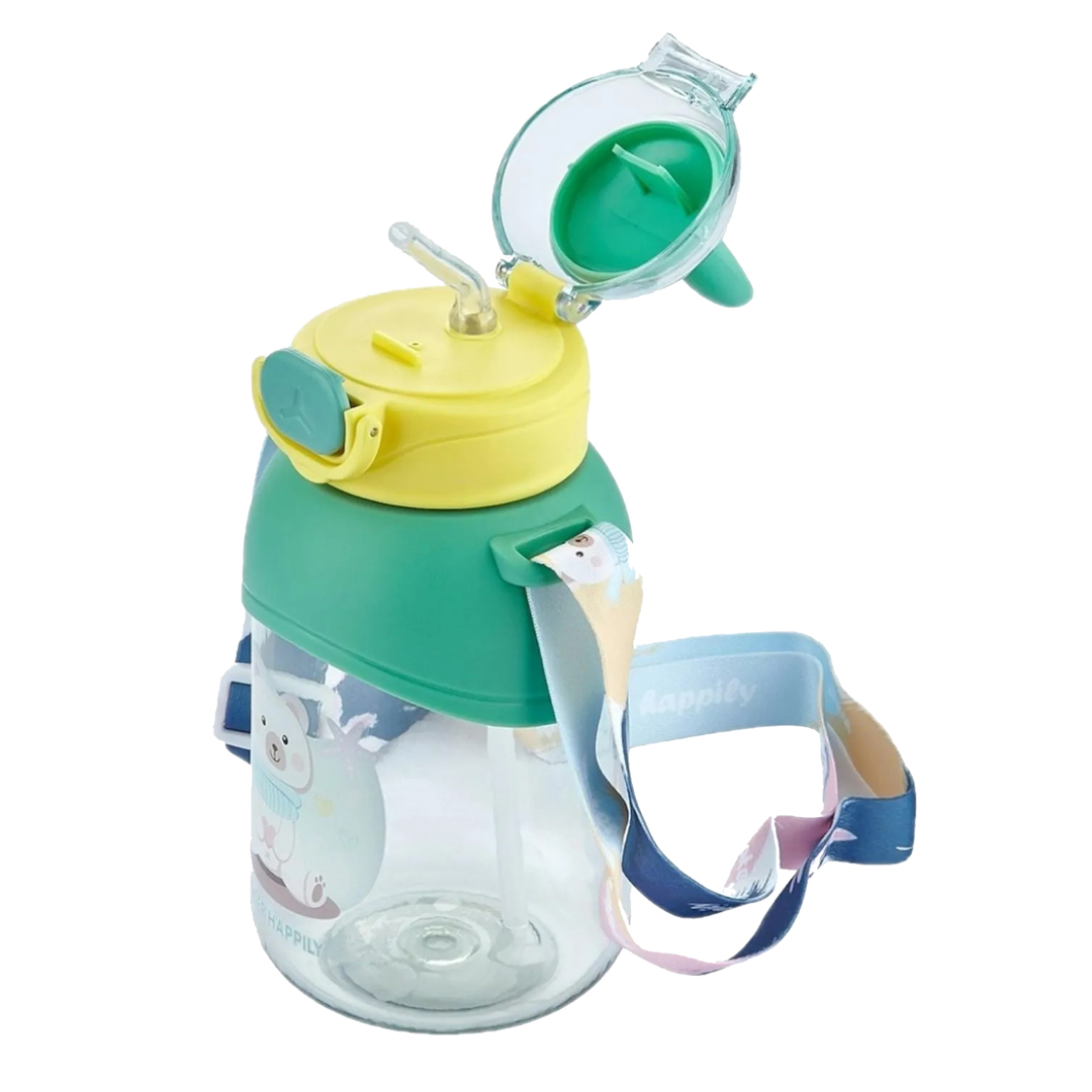 Vagonlife Boyun Askılı Pipetli Kilitli Kapak 650 Ml Matara Yeşil Vagonlife Boyun Askılı Pipetli Kilitli Kapak 650 Ml Matara Yeşil