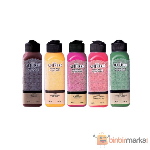 Artdeco 140 Ml Akrilik Boya 5'li Set