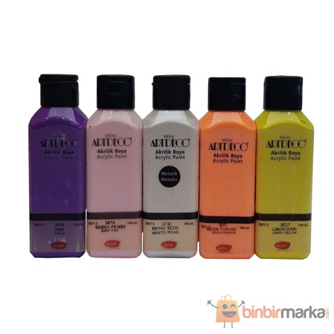 Artdeco 140 Ml Akrilik Boya 5'li Set
