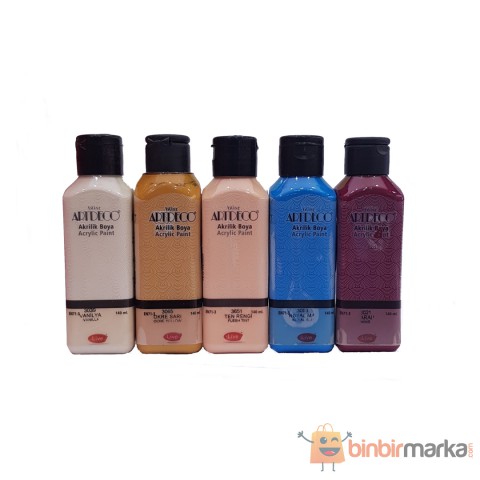 Artdeco 140 Ml Akrilik Boya 5'li Set