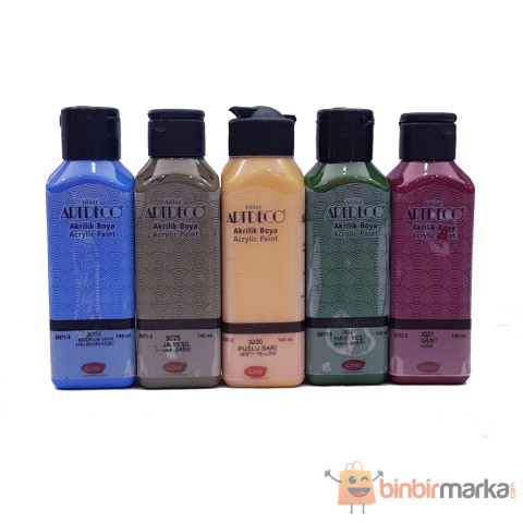 Artdeco 140 Ml Akrilik Boya 5'li Set