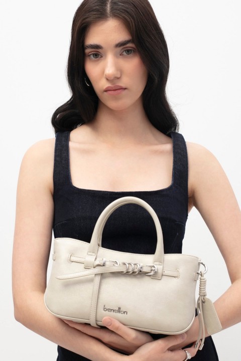 Benetton 14X23X10 Gri Kadın Çanta 1776