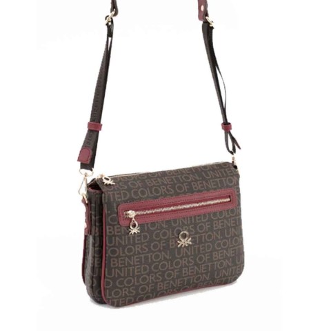 Benetton Bayan Çapraz Çanta Kahve-Bordo Bnt1637