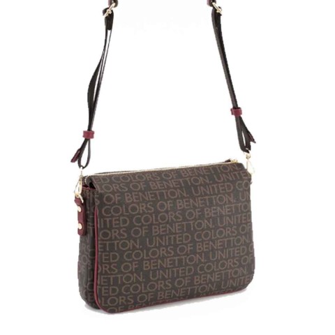Benetton Bayan Çapraz Çanta Kahve-Bordo Bnt1637