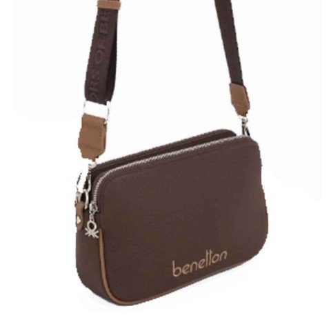 Benetton Bayan Çapraz Çanta Kahve-Camel Bnt1666