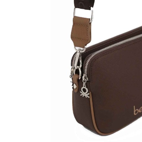 Benetton Bayan Çapraz Çanta Kahve-Camel Bnt1666