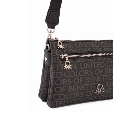 Benetton Bayan Çapraz Çanta Siyah BNT_1664