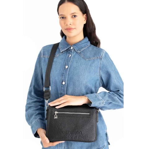 Benetton Bayan Çapraz Çanta Siyah Bnt 1662