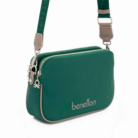 Benetton Bayan Çapraz Çanta Zümrüt-Koyu Taş Bnt1666