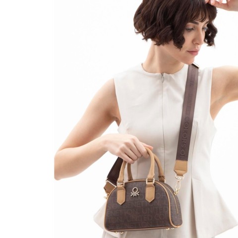 Benetton Bayan Kol Çantası Bnt1602 Kahve-Camel