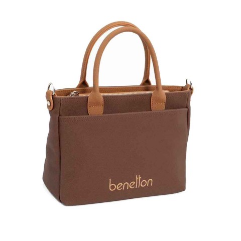 Benetton Bayan Omuz Çantası Kahve-Camel BNT_1649
