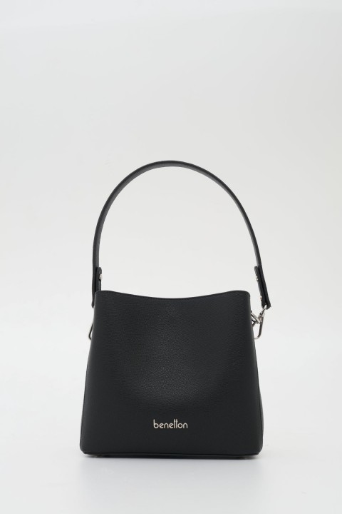 Benetton Bayan Omuz Çantası Siyah 1821