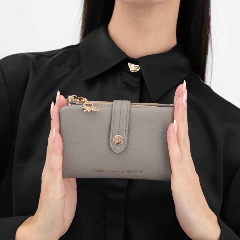 Benetton Bnt 1630 Bayan Cüzdan Gri