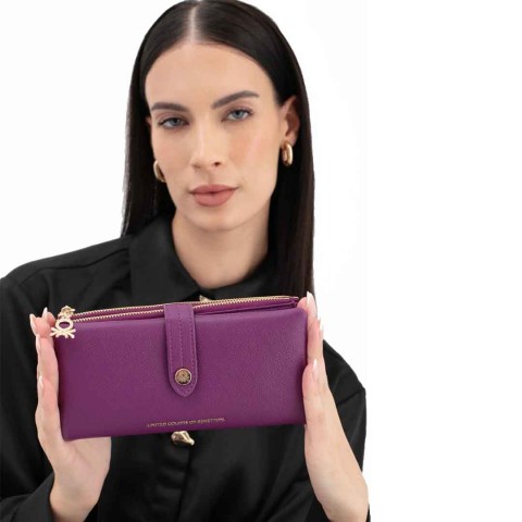 Benetton Bnt 1631 Kadın Cüzdan Mor