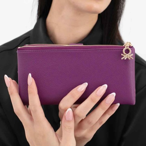 Benetton Bnt 1631 Kadın Cüzdan Mor