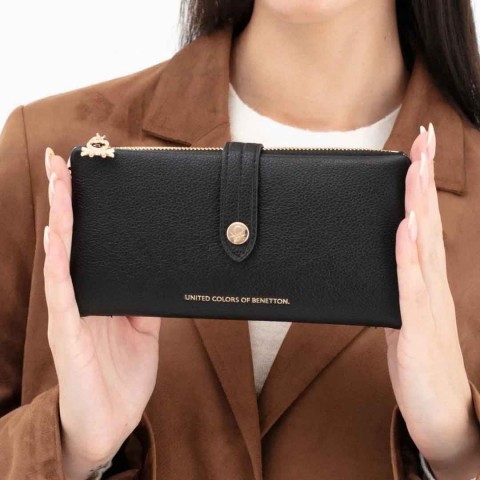 Benetton Bnt 1631 Kadın Cüzdan Siyah
