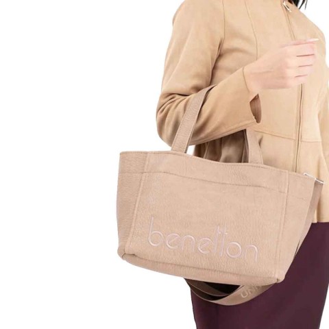 Benetton Bnt 1635 Kadın Kol Çantası Vizon