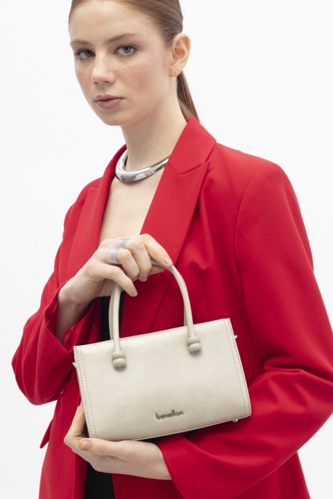 Benetton Kadın El Çantası Açık Gri 1781