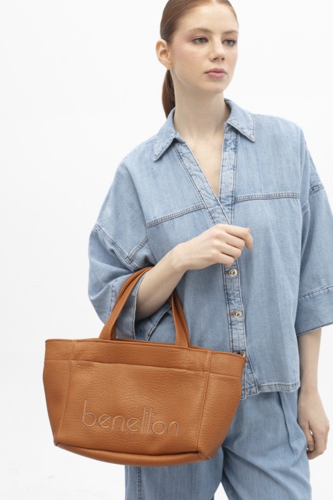 Benetton Kadın El Çantası Camel 1844