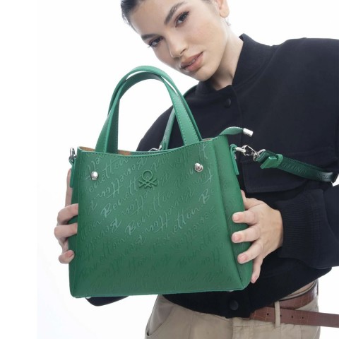 Benetton Kadın El Çantası.BNT 1155 Yeşil