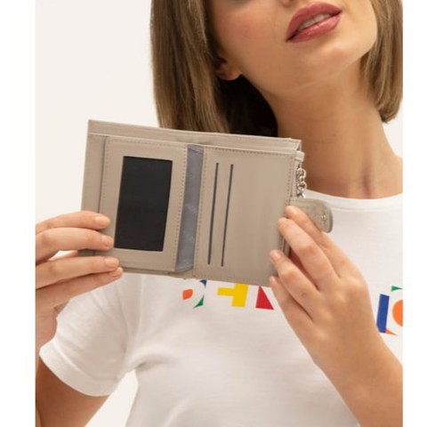 Benetton Taş Monogram Eskitme Kadın Kartlık Cüzdan BNT 1310