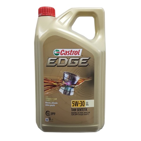 Castrol Edge 5W 30 LL Motor Yağı 5lt. Tam Sentetik (Ü:2023)