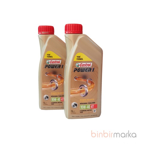 Castrol Power 1 4t 10w-40 Motor Yağı1Lt (2 Li Set) (Ü:2023)