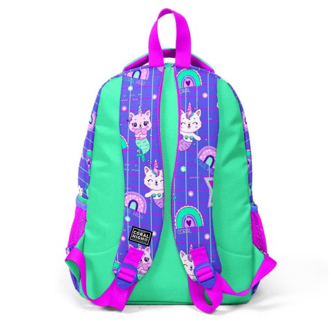Coral High Kids Desenli Üç Bölmeli Okul Sırt Çantası 23478