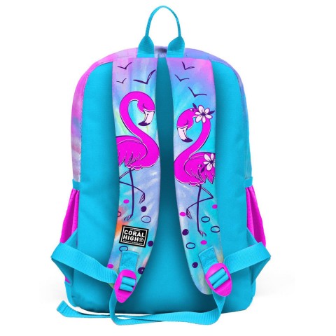 Coral High Kids Flamingo Desenli Dört Bölmeli Okul Sırt Çantası 23730