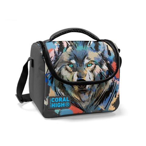 Coral High Kids Gri Siyah Desenli Thermo Beslenme Çantası 11850