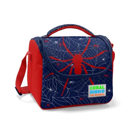Coral High Kids Lacivert Kırmızı Örümcek Desenli Beslenme Çantası 11720