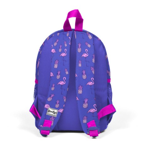 Coral High Kids Lavanta Desenli Dört Bölmeli Okul Sırt Çantası + Mini Çanta