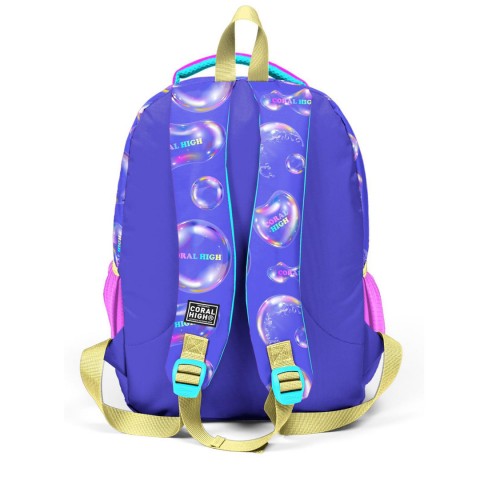 Coral High Kids Lavanta Pembe Baloncuk Desenli 3'lü Okul Çanta Seti 23656