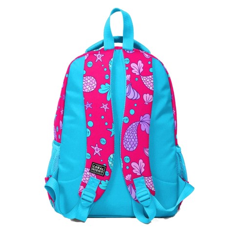 Coral High Kids Mavi Pembe Üç Bölmeli Okul Sırt Çantası 23476
