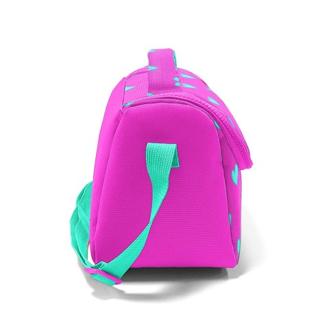 Coral High Kids Pembe Su Yeşili Kalp Desenli Thermo Beslenme Çantası 11806