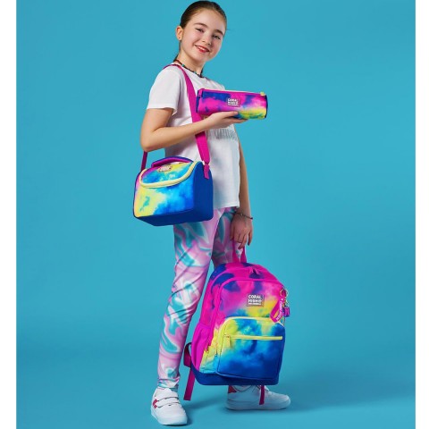 Coral High Kids Renkli Batik Desenli 3’lü Okul Çanta Seti 23757