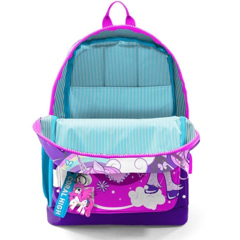 Coral High Kids Unicorn Desenli Dört Bölmeli USB'li Okul Sırt Çantası 23808