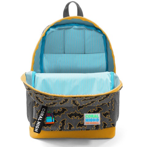 Coral High Kids Yarasa Desenli Dört Bölmeli Okul Sırt Çantası 23721