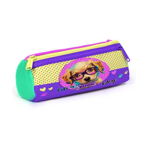 Coral High Sarı Pembe Sevimli Köpek Desenli 3’lü Okul Çanta Seti 23752
