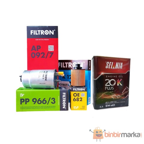 Fiat Linea 1,3 Multijet E4 Filtre Bakım Seti+ Selenia 5w40 3,2 Lt (Ü:2022)