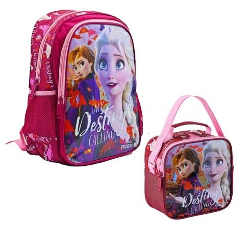 Frocx Disney Frozen Lisanslı İlkokul Çantası 2 Bölmeli 48031 + Beslenme